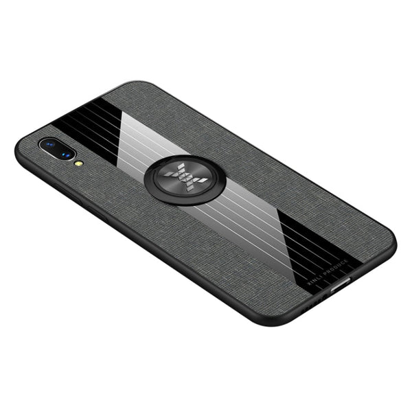 XINLI Stitching Cloth Textue Shockproof TPU Protective Case with Ring Holder, For Vivo X20, For Vivo X21, For Vivo X21i, For Vivo X21UD