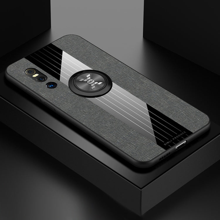 XINLI Stitching Cloth Textue Shockproof TPU Protective Case with Ring Holder, For Vivo X27, For Vivo Y91, For Vivo Y95, For Vivo X23