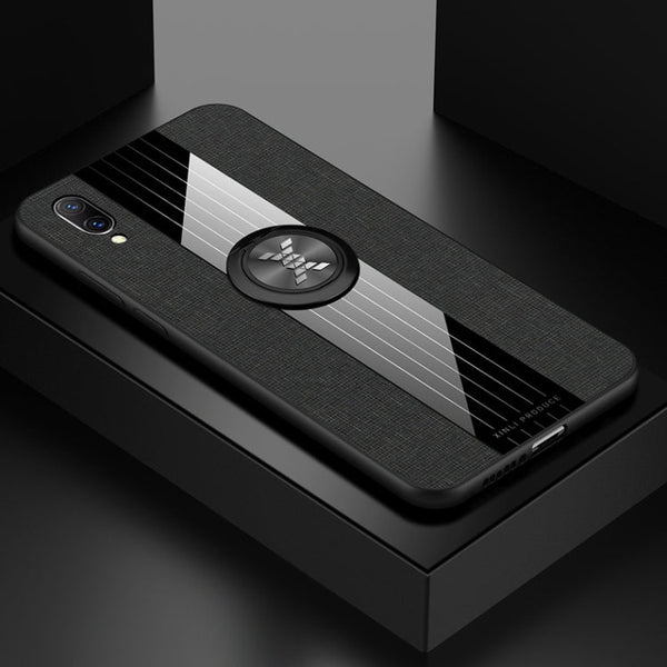XINLI Stitching Cloth Textue Shockproof TPU Protective Case with Ring Holder, For Vivo X23 Symphony Edition