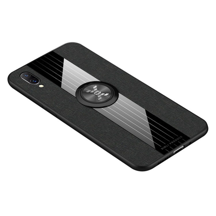 XINLI Stitching Cloth Textue Shockproof TPU Protective Case with Ring Holder, For Vivo X23 Symphony Edition