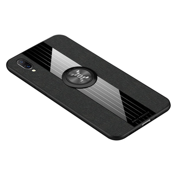 XINLI Stitching Cloth Textue Shockproof TPU Protective Case with Ring Holder, For Vivo X23 Symphony Edition