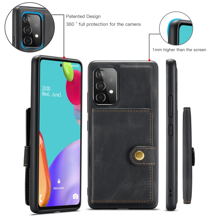 JEEHOOD Retro Magnetic Detachable Protective Case with Wallet & Card Slot & Holder, For Samsung Galaxy A52 5G, For Samsung Galaxy A72 5G, For Samsung Galaxy A42 5G, For Samsung Galaxy A51 5G