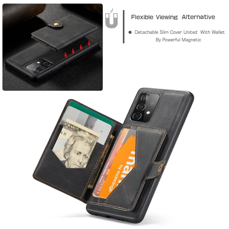 JEEHOOD Retro Magnetic Detachable Protective Case with Wallet & Card Slot & Holder, For Samsung Galaxy A52 5G, For Samsung Galaxy A72 5G, For Samsung Galaxy A42 5G, For Samsung Galaxy A51 5G