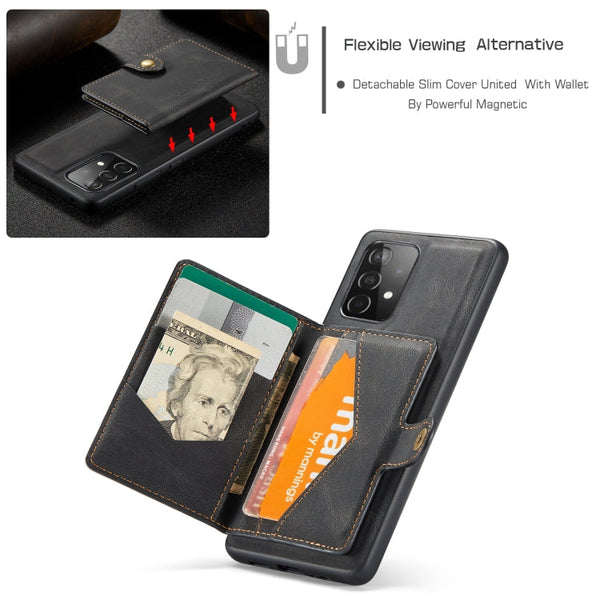 JEEHOOD Retro Magnetic Detachable Protective Case with Wallet & Card Slot & Holder, For Samsung Galaxy A52 5G, For Samsung Galaxy A72 5G, For Samsung Galaxy A42 5G, For Samsung Galaxy A51 5G