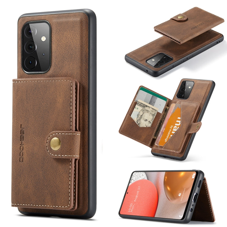 JEEHOOD Retro Magnetic Detachable Protective Case with Wallet & Card Slot & Holder, For Samsung Galaxy A52 5G, For Samsung Galaxy A72 5G, For Samsung Galaxy A42 5G, For Samsung Galaxy A51 5G