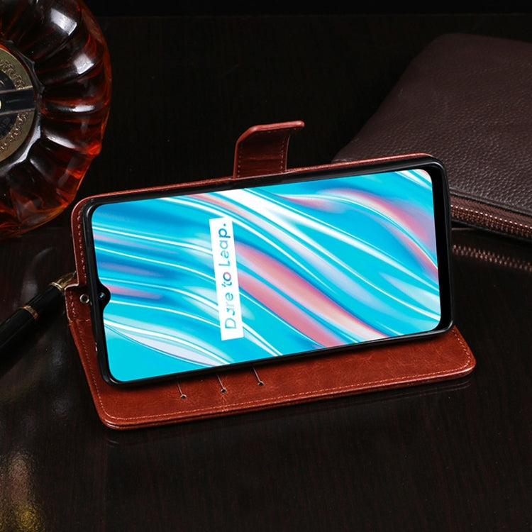 idewei Crazy Horse Texture Horizontal Flip Leather Case with Holder & Card Slots & Wallet, For OPPO Realme V11 5G, For Xiaomi Redmi K40, For Samsung Galaxy A02 (EU Version)