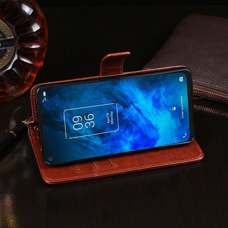 idewei Crazy Horse Texture Horizontal Flip Leather Case with Holder & Card Slots & Wallet, For TCL 10 5G, For vivo X60 Pro+ 5G