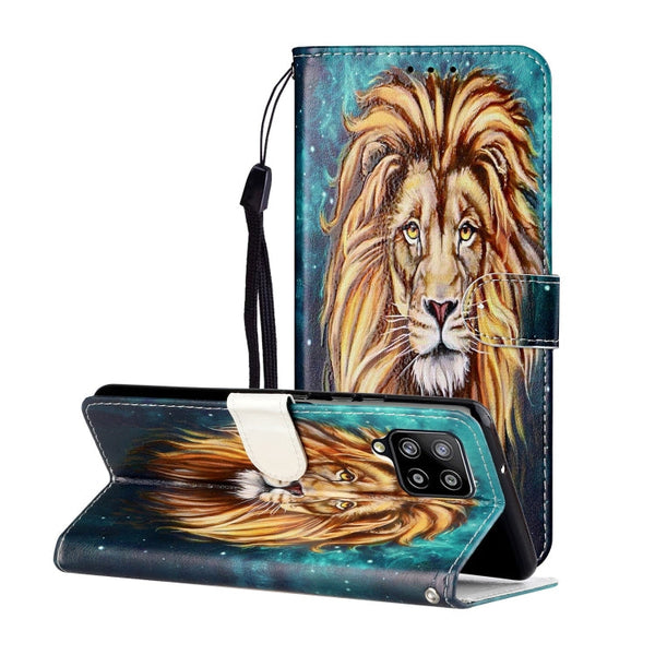 Oil Embossed Coloured Drawing Pattern Horizontal Flip PU Leather Case with Holder & Card Slots & Wallet
