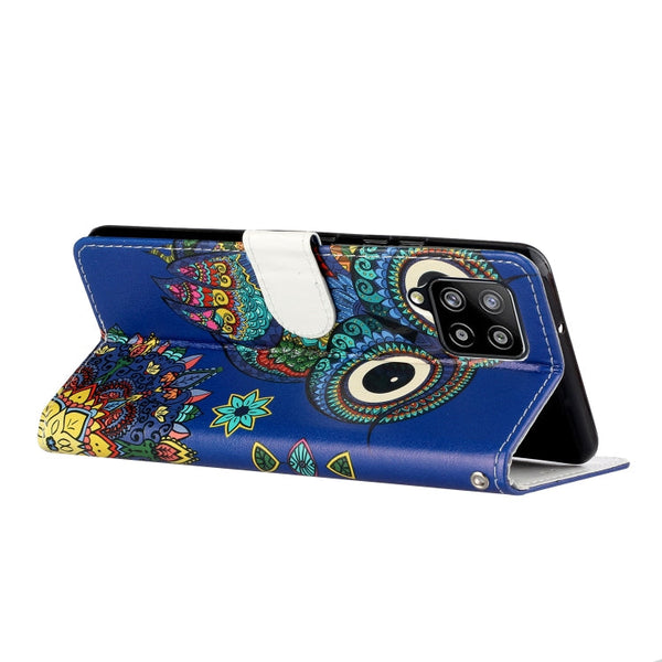 Oil Embossed Coloured Drawing Pattern Horizontal Flip PU Leather Case with Holder & Card Slots & Wallet
