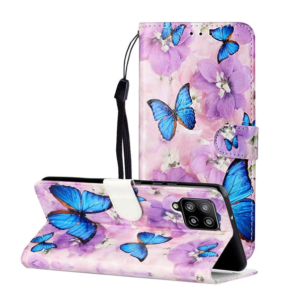 Oil Embossed Coloured Drawing Pattern Horizontal Flip PU Leather Case with Holder & Card Slots & Wallet