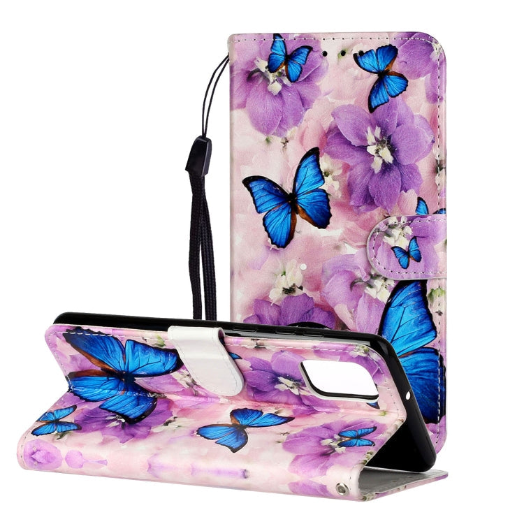 Oil Embossed Coloured Drawing Pattern Horizontal Flip PU Leather Case with Holder & Card Slots & Wallet