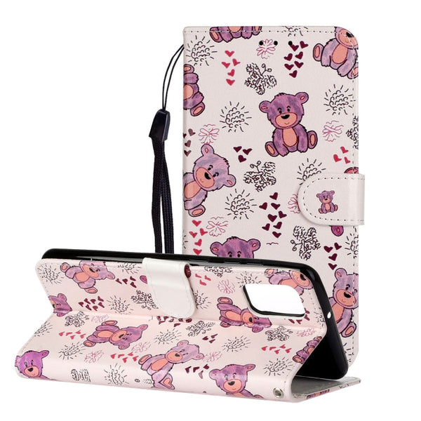 Oil Embossed Coloured Drawing Pattern Horizontal Flip PU Leather Case with Holder & Card Slots & Wallet