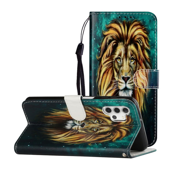 Oil Embossed Coloured Drawing Pattern Horizontal Flip PU Leather Case with Holder & Card Slots & Wallet