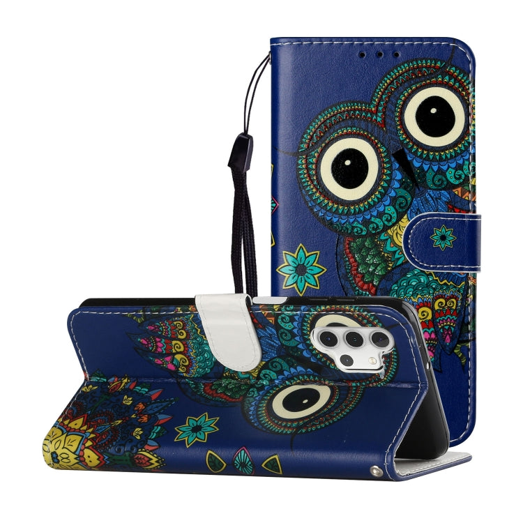 Oil Embossed Coloured Drawing Pattern Horizontal Flip PU Leather Case with Holder & Card Slots & Wallet