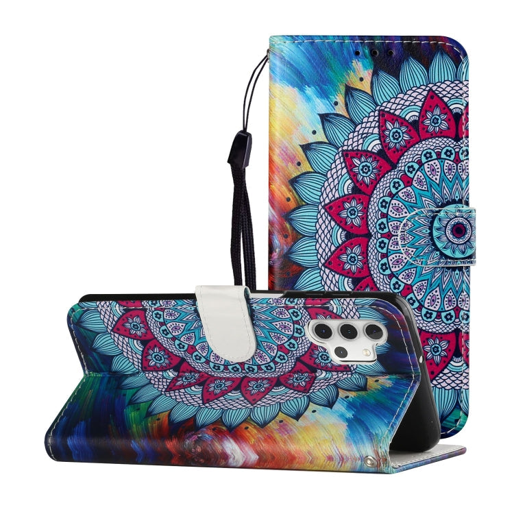 Oil Embossed Coloured Drawing Pattern Horizontal Flip PU Leather Case with Holder & Card Slots & Wallet