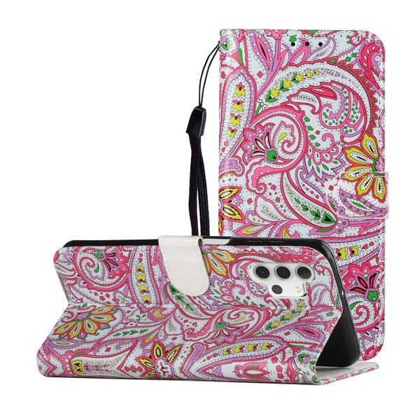 Oil Embossed Coloured Drawing Pattern Horizontal Flip PU Leather Case with Holder & Card Slots & Wallet