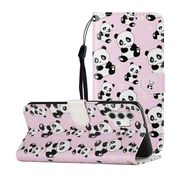 Oil Embossed Coloured Drawing Pattern Horizontal Flip PU Leather Case with Holder & Card Slots & Wallet