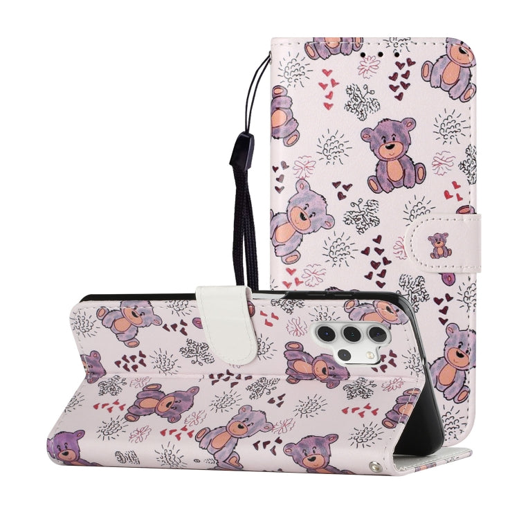 Oil Embossed Coloured Drawing Pattern Horizontal Flip PU Leather Case with Holder & Card Slots & Wallet