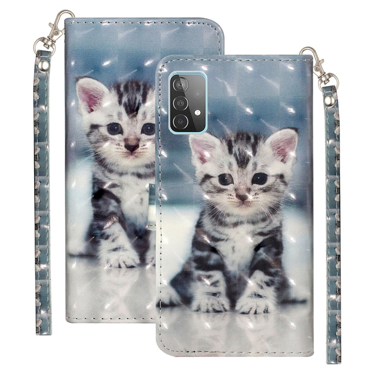 3D Pattern Horizontal Flip PU Leather Case with Holder & Card Slots & Wallet