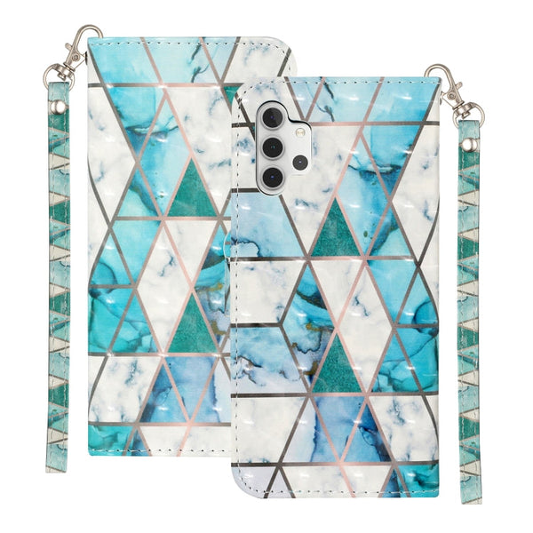 3D Pattern Horizontal Flip PU Leather Case with Holder & Card Slots & Wallet