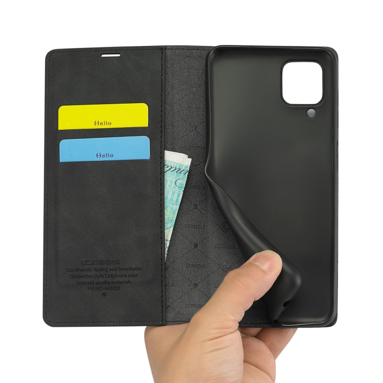 LC.IMEEKE Strong Magnetism Ultra-thin Horizontal Flip Matte TPU + PU Leather Case with Holder & Card Slots & Wallet, For Samsung Galaxy A12, For Samsung Galaxy A52 5G / 4G, For Samsung Galaxy A72 5G / 4G, For SamsungGalaxy A52 5G / 4G
