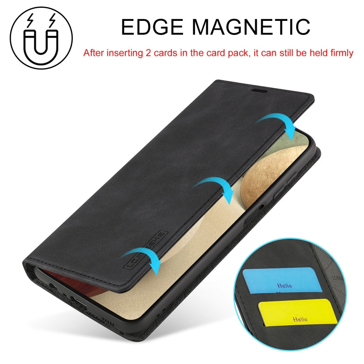 LC.IMEEKE Strong Magnetism Ultra-thin Horizontal Flip Matte TPU + PU Leather Case with Holder & Card Slots & Wallet, For Samsung Galaxy A12, For Samsung Galaxy A52 5G / 4G, For Samsung Galaxy A72 5G / 4G, For SamsungGalaxy A52 5G / 4G