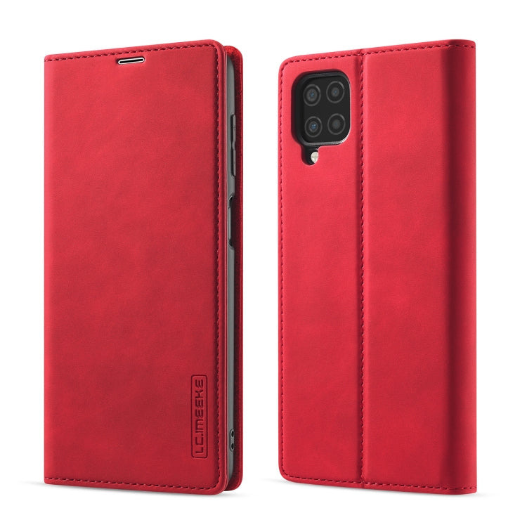 LC.IMEEKE Strong Magnetism Ultra-thin Horizontal Flip Matte TPU + PU Leather Case with Holder & Card Slots & Wallet, For Samsung Galaxy A12, For Samsung Galaxy A52 5G / 4G, For Samsung Galaxy A72 5G / 4G, For SamsungGalaxy A52 5G / 4G