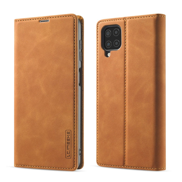 LC.IMEEKE Strong Magnetism Ultra-thin Horizontal Flip Matte TPU + PU Leather Case with Holder & Card Slots & Wallet, For Samsung Galaxy A12, For Samsung Galaxy A52 5G / 4G, For Samsung Galaxy A72 5G / 4G, For SamsungGalaxy A52 5G / 4G