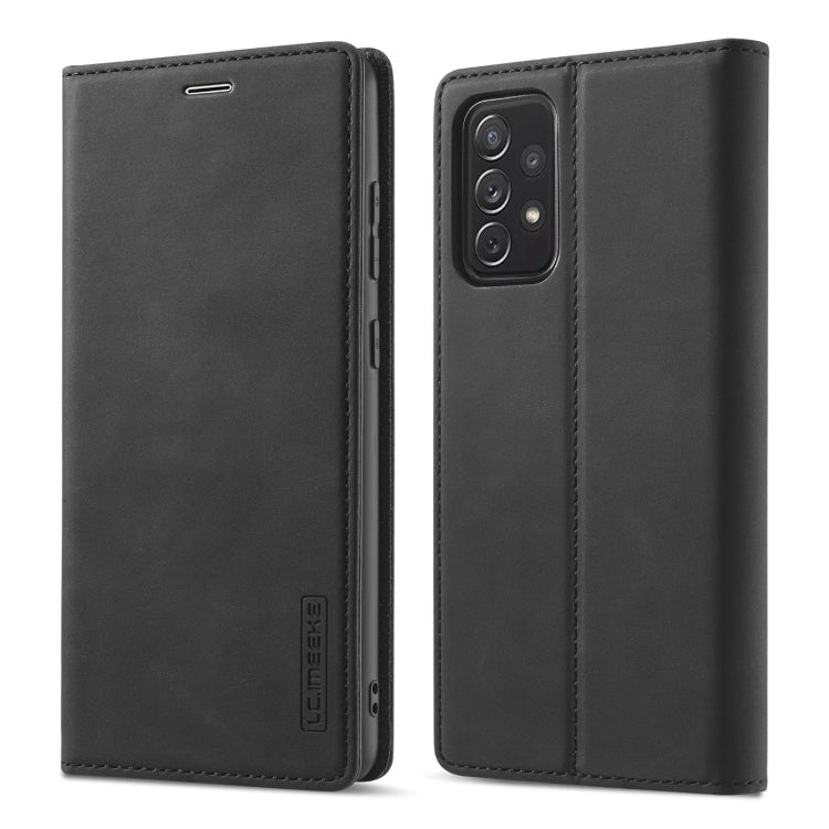 LC.IMEEKE Strong Magnetism Ultra-thin Horizontal Flip Matte TPU + PU Leather Case with Holder & Card Slots & Wallet, For Samsung Galaxy A12, For Samsung Galaxy A52 5G / 4G, For Samsung Galaxy A72 5G / 4G, For SamsungGalaxy A52 5G / 4G