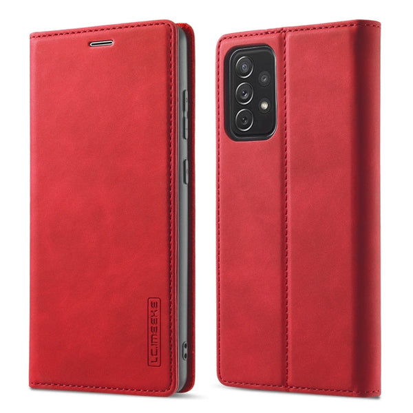 LC.IMEEKE Strong Magnetism Ultra-thin Horizontal Flip Matte TPU + PU Leather Case with Holder & Card Slots & Wallet, For Samsung Galaxy A12, For Samsung Galaxy A52 5G / 4G, For Samsung Galaxy A72 5G / 4G, For SamsungGalaxy A52 5G / 4G