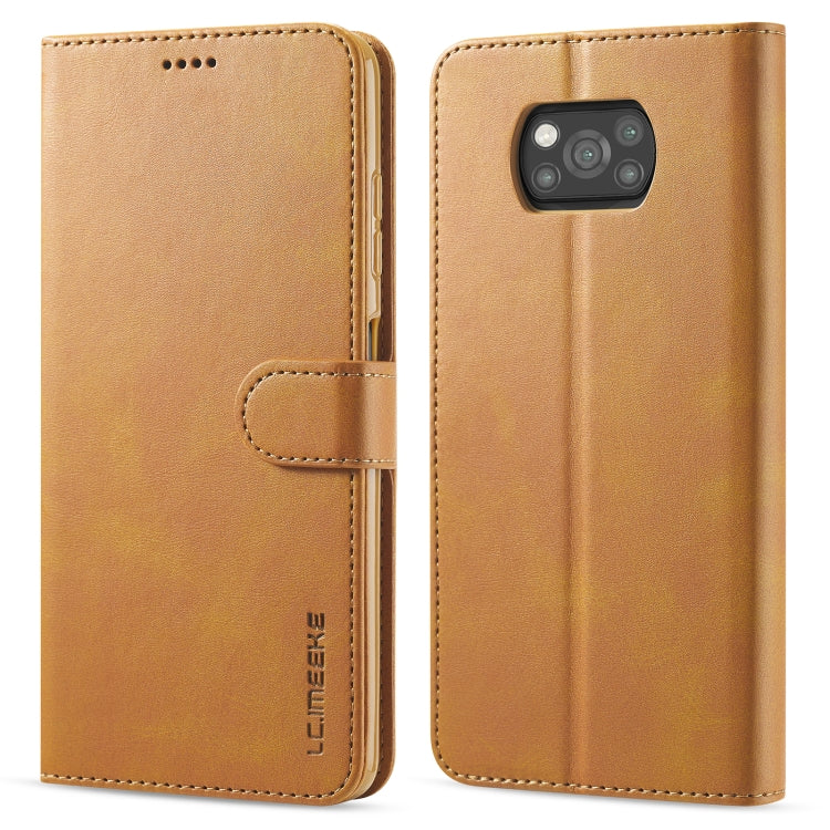 LC.IMEEKE Calf Texture Horizontal Flip Leather Case with Holder & Card Slots & Wallet, For Xiaomi Poco X3 NFC