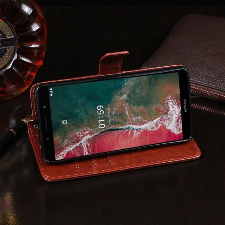 idewei Crazy Horse Texture Horizontal Flip Leather Case with Holder & Card Slots & Wallet, For Nokia C1 Plus, For OnePlus 9, For OnePlus 9 Pro