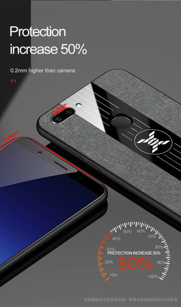 XINLI Stitching Cloth Texture Shockproof TPU Protective Case, For Vivo X20, For Vivo X21, For Vivo X21i, For Vivo X21 UD