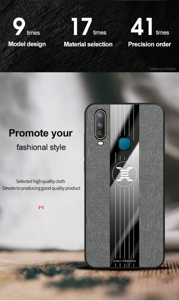 XINLI Stitching Cloth Texture Shockproof TPU Protective Case, For Vivo Y3 / Y17, For Vivo Y66, For Vivo Y71, For Vivo Y83