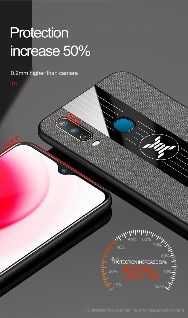 XINLI Stitching Cloth Texture Shockproof TPU Protective Case, For Vivo Y3 / Y17, For Vivo Y66, For Vivo Y71, For Vivo Y83