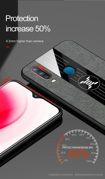 XINLI Stitching Cloth Texture Shockproof TPU Protective Case, For Vivo Y3 / Y17, For Vivo Y66, For Vivo Y71, For Vivo Y83