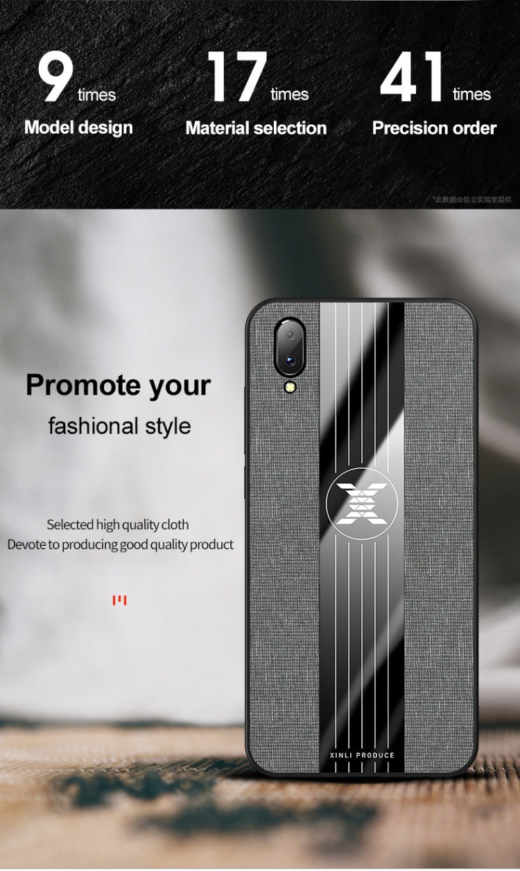 XINLI Stitching Cloth Texture Shockproof TPU Protective Case, For Vivo Y93, For Vivo Y97, For Vivo Z5X