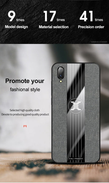 XINLI Stitching Cloth Texture Shockproof TPU Protective Case, For Vivo Y93, For Vivo Y97, For Vivo Z5X