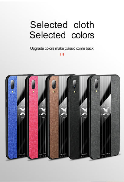 XINLI Stitching Cloth Texture Shockproof TPU Protective Case, For Vivo Y93, For Vivo Y97, For Vivo Z5X