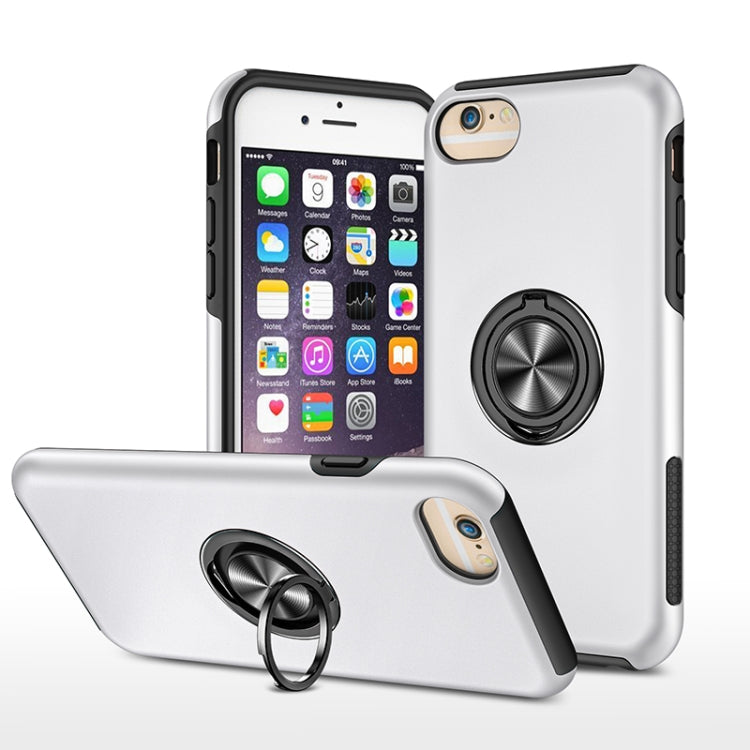 PC + TPU Shockproof Magnetic Protective Case with Invisible Ring Holder, For iPhone 6, For iPhone 6 Plus, For iPhone SE 2022 / SE 2020 / 8 / 7, For iPhone 8 Plus / 7 Plus