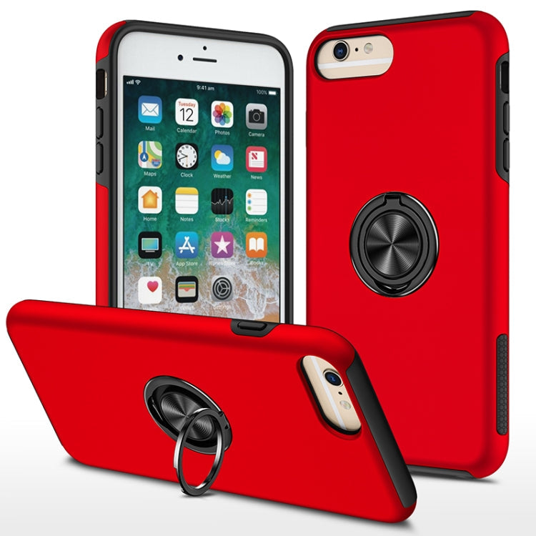 PC + TPU Shockproof Magnetic Protective Case with Invisible Ring Holder, For iPhone 6, For iPhone 6 Plus, For iPhone SE 2022 / SE 2020 / 8 / 7, For iPhone 8 Plus / 7 Plus