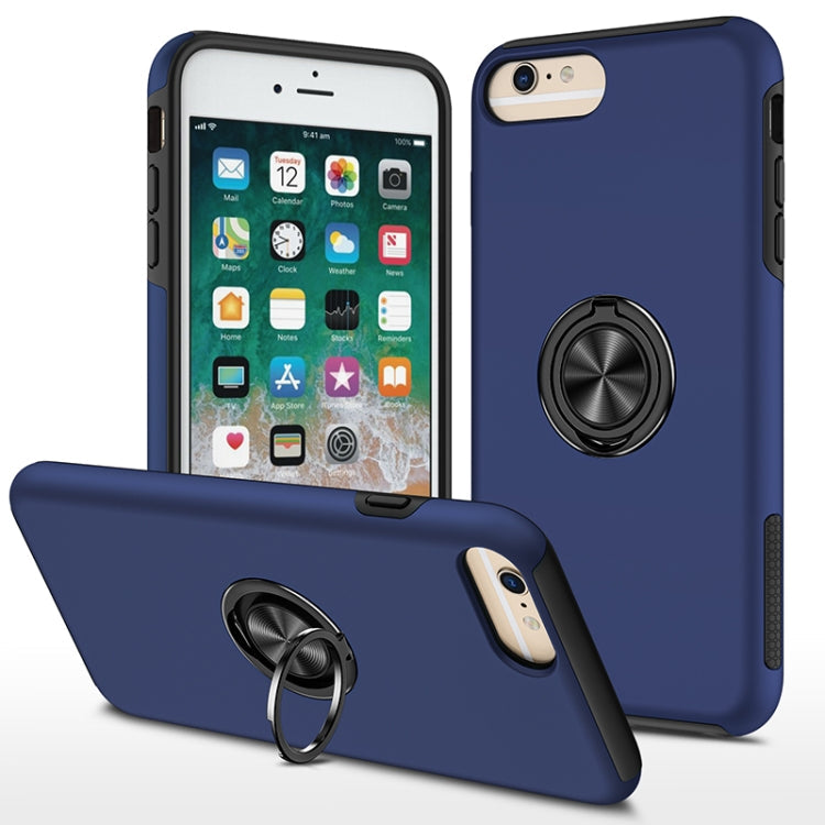 PC + TPU Shockproof Magnetic Protective Case with Invisible Ring Holder, For iPhone 6, For iPhone 6 Plus, For iPhone SE 2022 / SE 2020 / 8 / 7, For iPhone 8 Plus / 7 Plus