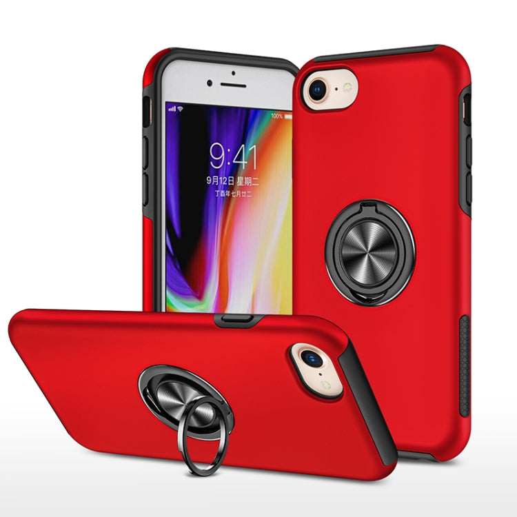 PC + TPU Shockproof Magnetic Protective Case with Invisible Ring Holder, For iPhone 6, For iPhone 6 Plus, For iPhone SE 2022 / SE 2020 / 8 / 7, For iPhone 8 Plus / 7 Plus