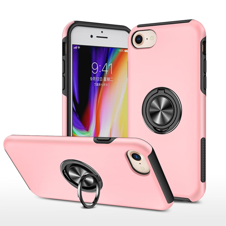 PC + TPU Shockproof Magnetic Protective Case with Invisible Ring Holder, For iPhone 6, For iPhone 6 Plus, For iPhone SE 2022 / SE 2020 / 8 / 7, For iPhone 8 Plus / 7 Plus