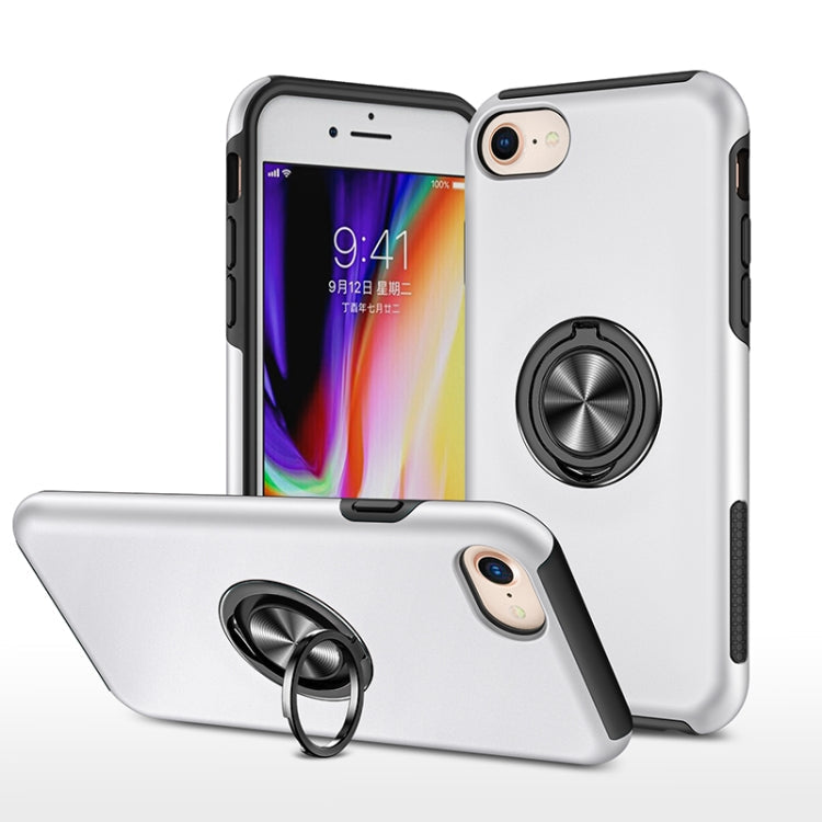PC + TPU Shockproof Magnetic Protective Case with Invisible Ring Holder, For iPhone 6, For iPhone 6 Plus, For iPhone SE 2022 / SE 2020 / 8 / 7, For iPhone 8 Plus / 7 Plus