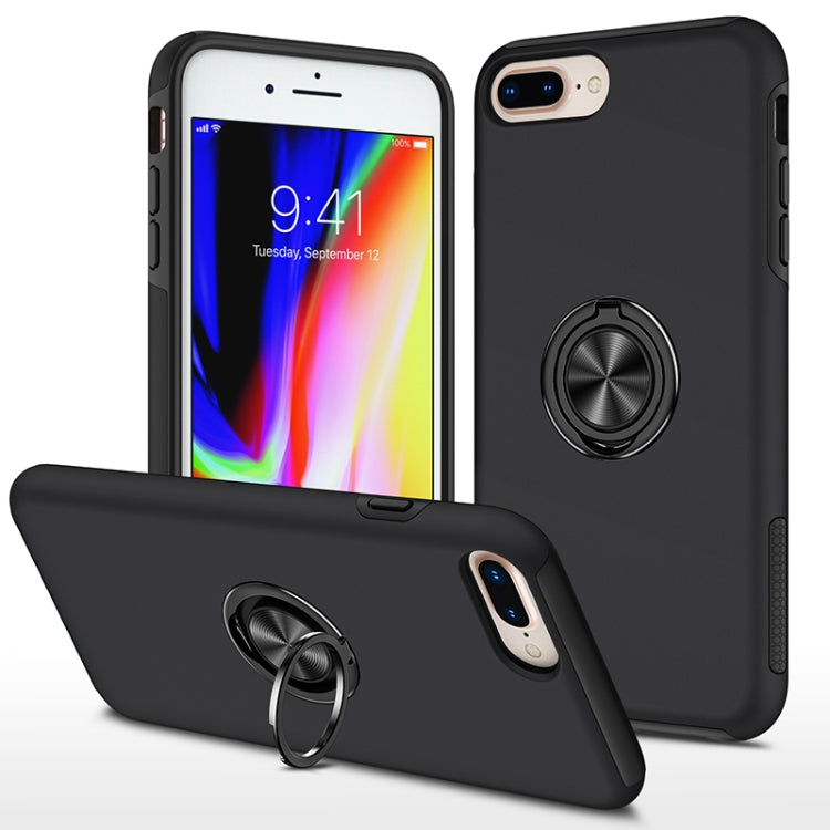 PC + TPU Shockproof Magnetic Protective Case with Invisible Ring Holder, For iPhone 6, For iPhone 6 Plus, For iPhone SE 2022 / SE 2020 / 8 / 7, For iPhone 8 Plus / 7 Plus