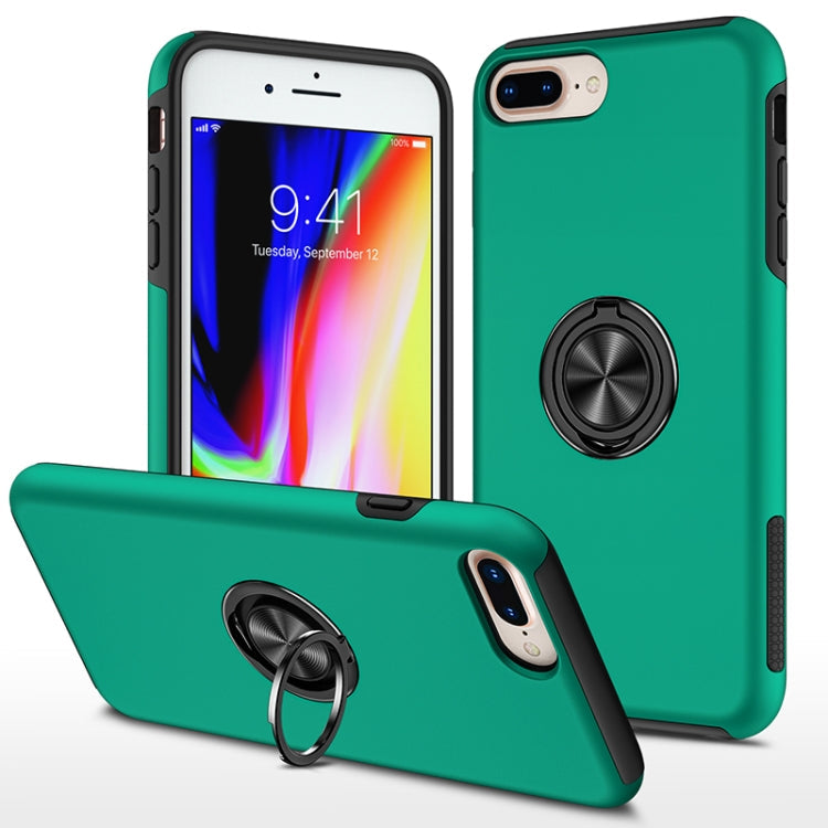 PC + TPU Shockproof Magnetic Protective Case with Invisible Ring Holder, For iPhone 6, For iPhone 6 Plus, For iPhone SE 2022 / SE 2020 / 8 / 7, For iPhone 8 Plus / 7 Plus