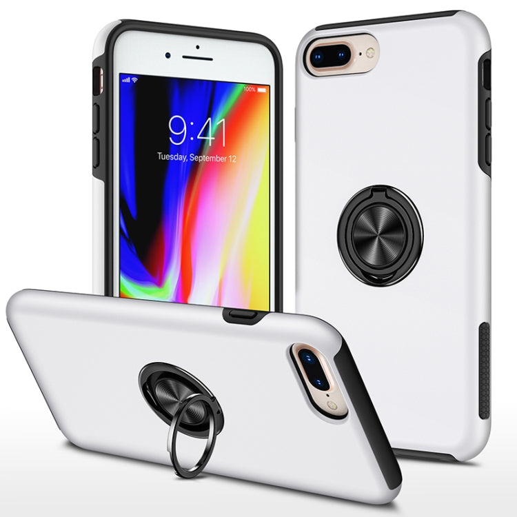 PC + TPU Shockproof Magnetic Protective Case with Invisible Ring Holder, For iPhone 6, For iPhone 6 Plus, For iPhone SE 2022 / SE 2020 / 8 / 7, For iPhone 8 Plus / 7 Plus