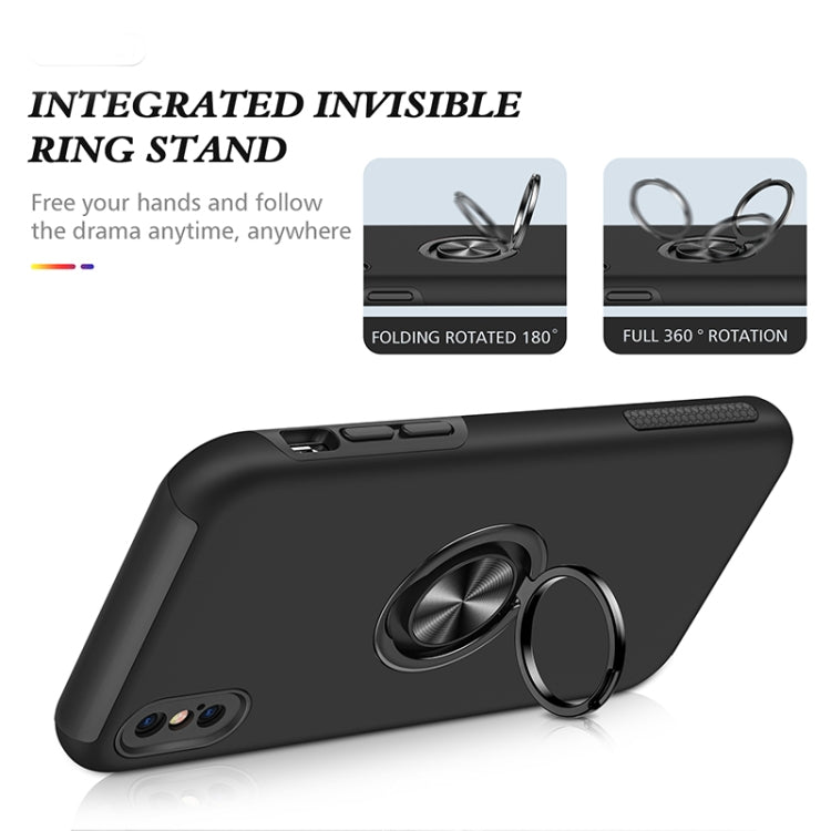PC + TPU Shockproof Magnetic Protective Case with Invisible Ring Holder, For iPhone XS / X, For iPhone XR, For iPhone XS Max, For iPhone 11