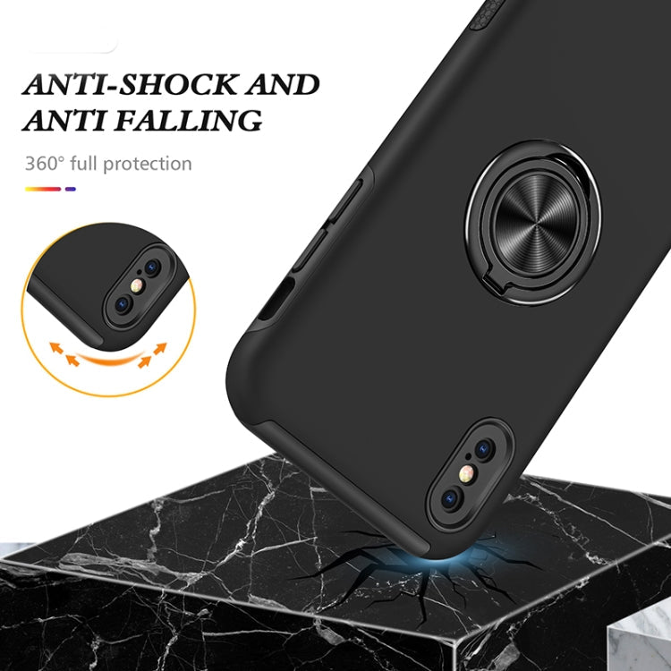 PC + TPU Shockproof Magnetic Protective Case with Invisible Ring Holder, For iPhone XS / X, For iPhone XR, For iPhone XS Max, For iPhone 11